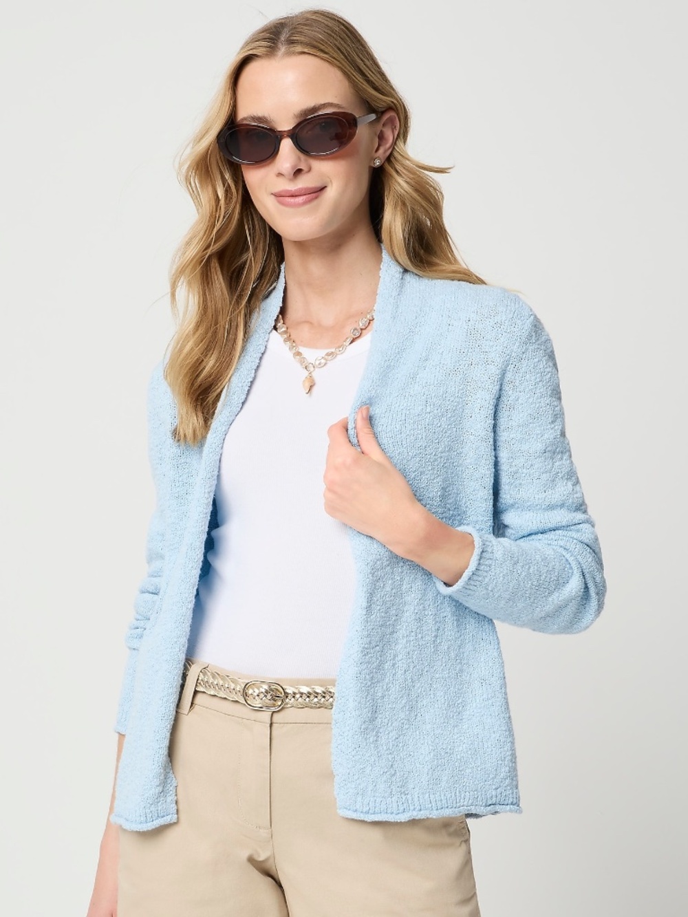 NWT J.Crew Factory Slub Open Cardigan Sweater
